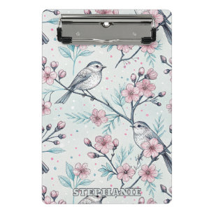 Mini Porte-bloc Vintage Sakura Cerry Blossom & Bird Aesthétiquemen