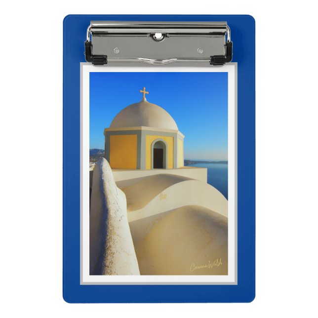 Mini Porte-bloc Visions de la Grèce : porte - bloc "Santorin Sunsh (Devant)