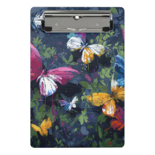 Mini Porte-bloc Vol de papillon abstrait vibrant (1)
