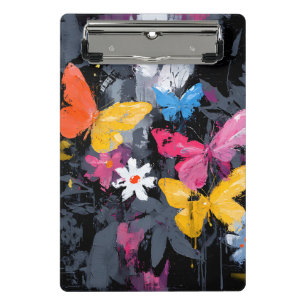Mini Porte-bloc Vol de papillon abstrait vibrant (5)