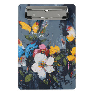 Mini Porte-bloc Vol de papillon abstrait vibrant (9)