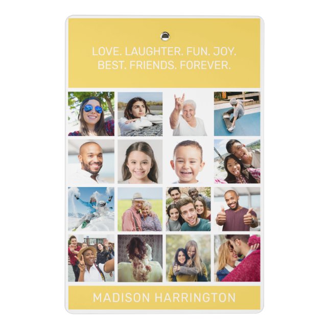 Mini Porte-bloc VOS photos et texte (Dos)