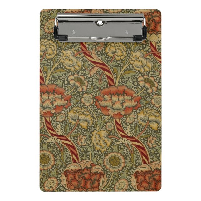 Mini Porte-bloc William Morris Wandle Anglais Floral Damask Design (Devant)