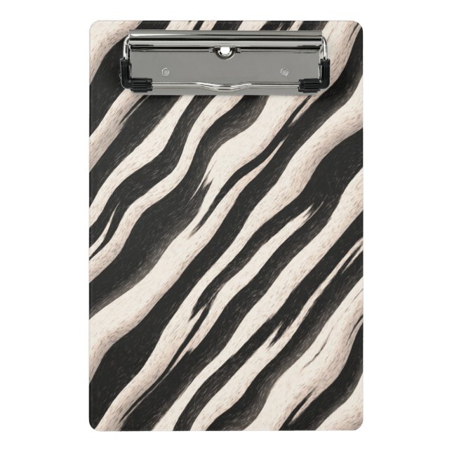 Mini Porte-bloc Zebra raye une texture transparente + vos idées (Devant)