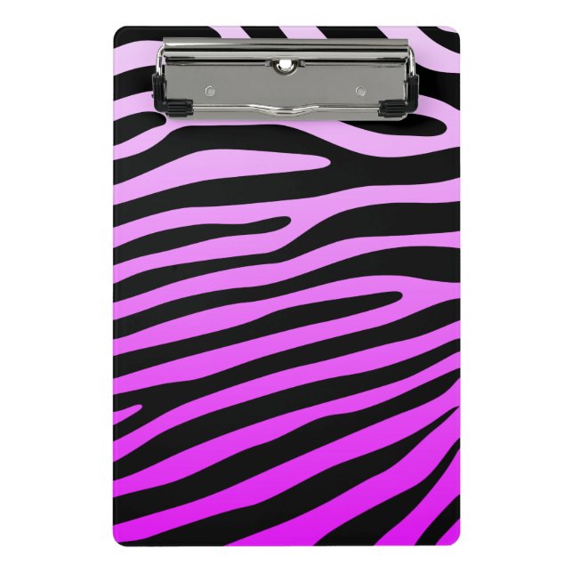 Mini Porte-bloc Zebra rayures motif + votre arrière - plan & idées (Devant)