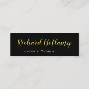 Mini Professionnel Simple Black Gold - Carte de visite