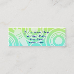 Mini Profil géométrique et carte de visite de motif d