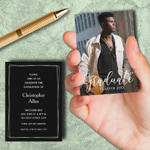 MINI Size 3.5" X 2.5" Photo Graduation Invitations