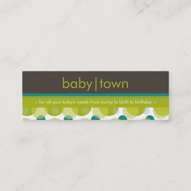 Mini SKINNY CARTE DE VISITE :: babytown 7 (Devant)