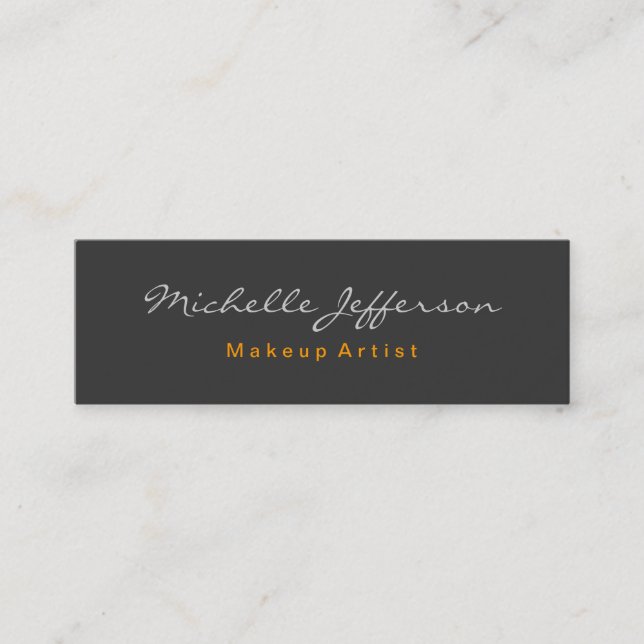 Mini Skinny Grey Professional Carte de visite tendance (Devant)