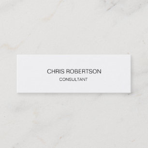 Mini Slim Folio Light Carte de Visite Recto-Verso Blanc