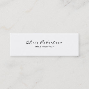 Mini Slim Moderne Carte de visite de charme tendance