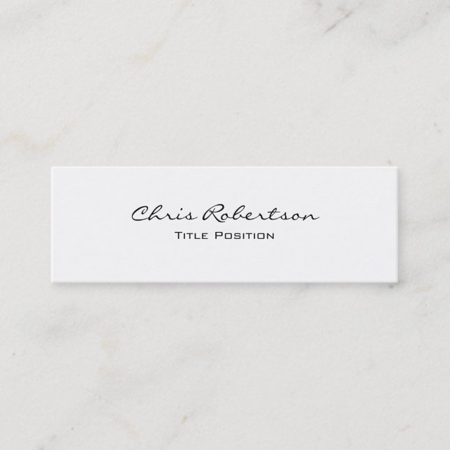 Mini Slim Moderne Carte de visite de charme tendance (Devant)