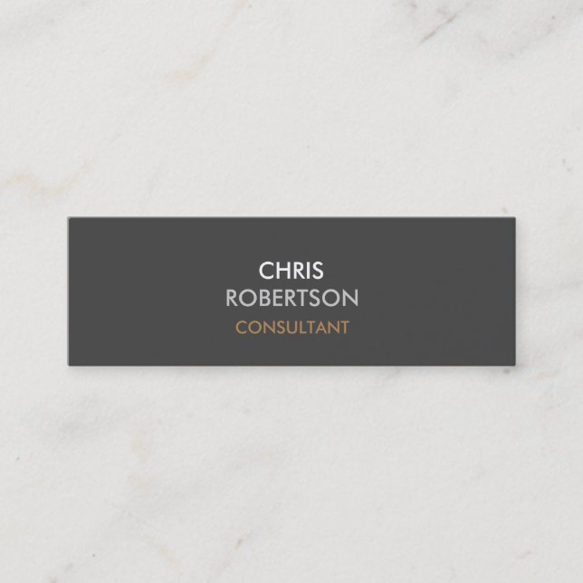 Mini Slim tendance Grey Attractif Carte de visite (Devant)