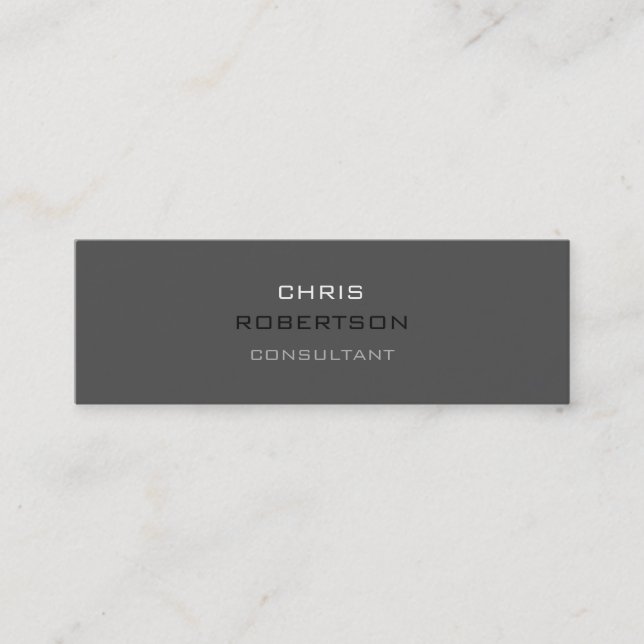 Mini Slim tendance Grey Attractif Carte de visite (Devant)