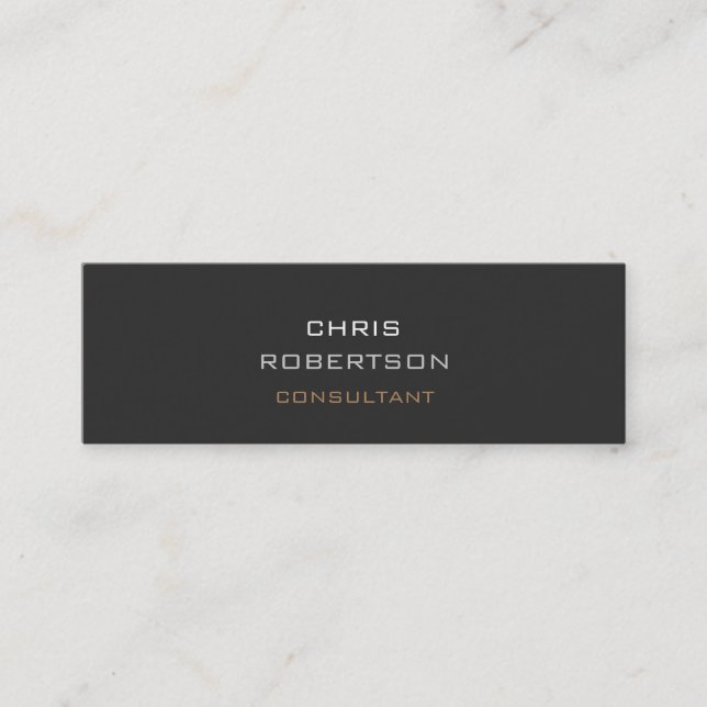 Mini Slim tendance Grey Attractif Carte de visite (Devant)