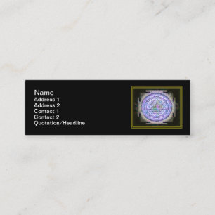Mini Sri Yantra13 3" maigre" carte de visite x1