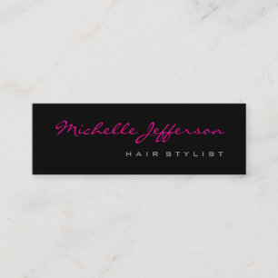 Mini Stylet Cheveux mince Script Carte de visite rose g