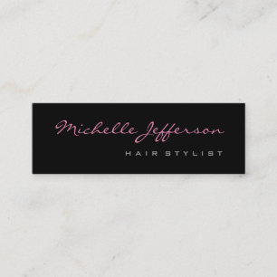 Mini Stylet Cheveux mince Script Carte de visite rose g