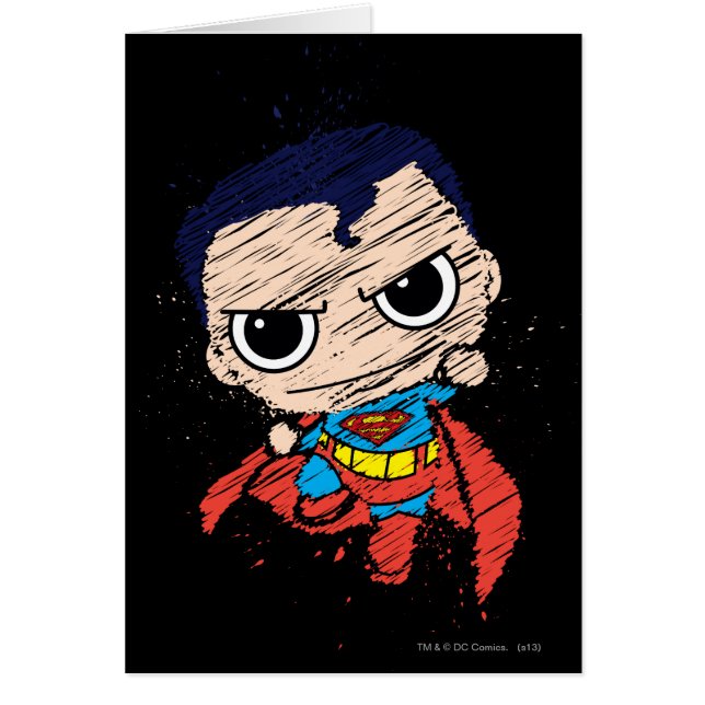 Mini Superman Sketch - Flying (Devant)