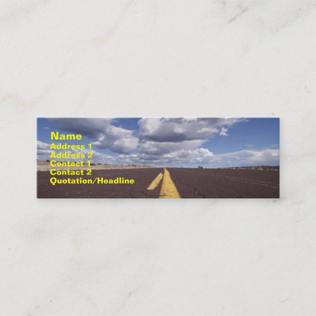 Mini Sur le Carte de visite routier (Devant)