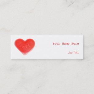 Mini Sweet Heart carte de visite maigre