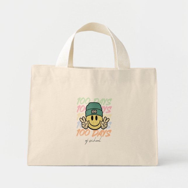 Mini Tote Bag 100 jours de classe, cent jours de classe (Devant)