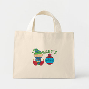 Mini Tote Bag 1er T-shirts et cadeaux elfes de Noël