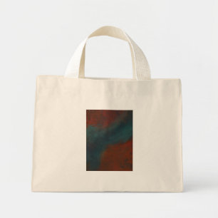 Mini Tote Bag Abstrait 1 : rouges et bleus