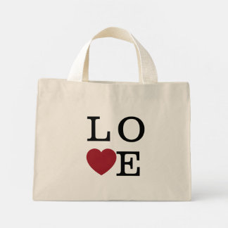 Mini Tote Bag Ahava (Amour) rouge