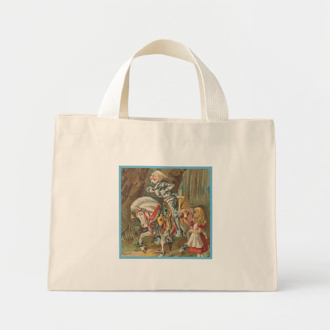 Mini Tote Bag Alice et le chevalier blanc (Devant)
