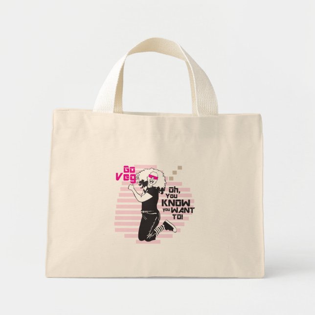 Mini Tote Bag Allez Veg ! (Devant)