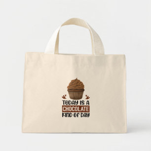 Mini Tote Bag Amoureux de Cupcake Cadeau de Gourmet Chocoholic C