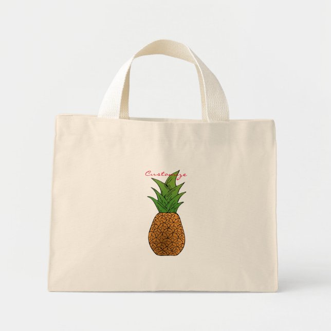 Mini Tote Bag Ananas Thunder_Cove (Devant)