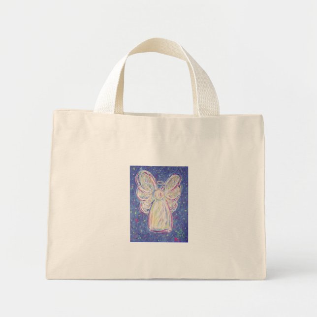 Mini Tote Bag Angel de nuit étoilé (Devant)