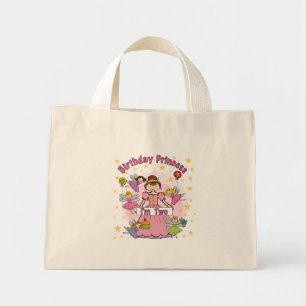 Mini Tote Bag Anniversaire Princesse Je suis deux t-shirts et ca