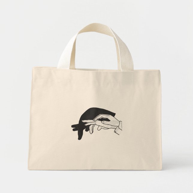 Mini Tote Bag Anteater Silhouette main (Devant)