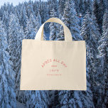 Mini Tote Bag Après toute la journée Pink Bachelorette Ski Party<br><div class="desc">Après toute la journée, bachelorette rose glacée crête de la fête de ski, sac fourre-tout cadeau. Personnalisez avec l'année de votre voyage ski / fête et nom des mariées. Idéal pour une balade à ski en bachelorette ou une soirée bachelorette à thème Après-ski. Conçu pour correspondre à notre collection de...</div>