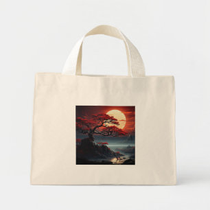 Mini Tote Bag Arbre bonsaï