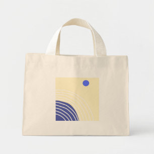 Mini Tote Bag art abstrait moderne