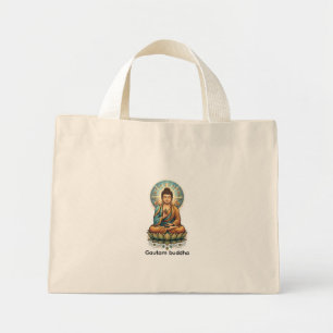 Mini Tote Bag Art ancien authentique Sukiti Budh - Dhamma Tote B