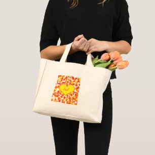 Mini Tote Bag ASL-I Love You with Heart par Shirley Taylor