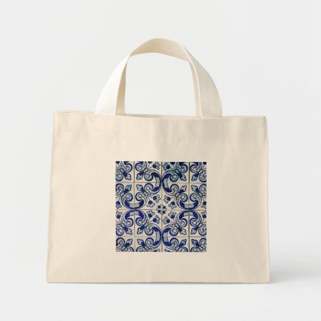 Mini Tote Bag Azulejo (Devant)