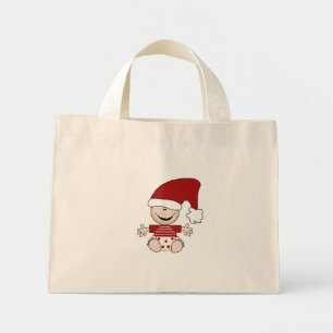 Mini Tote Bag Baby de Noël dans le stockage des t-shirts et cade