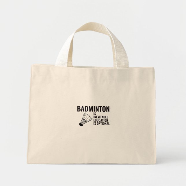 Mini Tote Bag badminton (Devant)