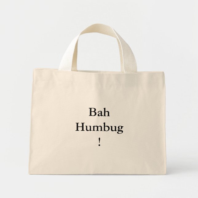 Mini Tote Bag BahHumbug ! (Devant)