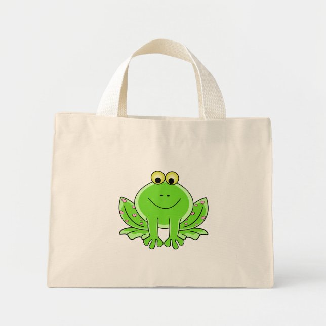 Mini Tote Bag Belle grenouille (Devant)
