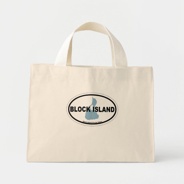 Mini Tote Bag Block Island. (Devant)