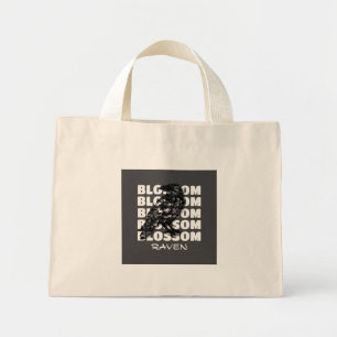 Mini Tote Bag Blossom Raven – Corbeau de fleurs