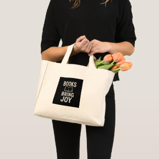 Mini Tote Bag Books Bring Joy - Reading Gifts & Book Lover Desig